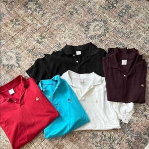 Lot of Assorted Brooks brother Polo Shirts - Black, Red, Blue, White, Maroon